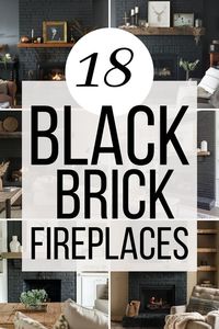 Transform your living space with a stunning black brick fireplace. From modern farmhouse to painted finishes, these 18 designs will inspire your next home project!