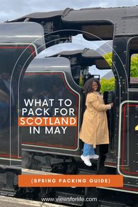 The beauty of Scotland in May 🌷✨ Discover the essentials you need to pack for a perfect spring getaway. From cozy layers to stylish accessories, we've got your packing list covered! #ScotlandTravel #SpringPackingGuide