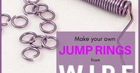 Learn how to make your own jump rings with a jump ring making tool. Choose the size and wire colour for your jewelry making project.