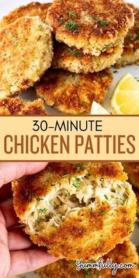 Got leftover rotisserie chicken? Turn it into deliciously cheesy chicken patties. This 10-minute prep time recipe turns ordinary chicken into delightful patties you can use to make chicken burgers, or eat as they are with a side of rice, potatoes, or salad!