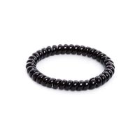 Black Glossy Spiral Hair Tie ($2.99) ❤ liked on Polyvore featuring accessories, hair accessories, spiral hair accessories, elastic hair ties and ponytail hair ties