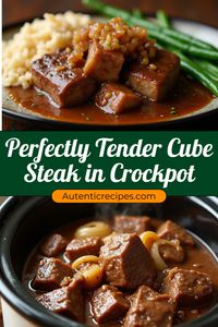 Achieve perfection with this perfectly tender cube steak Crockpot recipe! A must-try dinner recipe that’s great for Thanksgiving or any cozy family meal