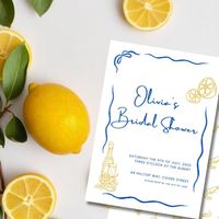 Transform your bridal shower into a charming Italian escape with our Positano-themed template, featuring a vibrant yellow and blue palette inspired by the Amalfi Coast. This elegant and versatile design captures the romance and beauty of Italy, offering an effortless way to create a sophisticated and memorable event. With easy customization options, you can quickly personalize the template to match your style and make your invitations stand out. Delight your guests with a touch of Italian flair