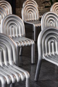 HYDRO is a limited-edition chair created in collaboration with HYDRO, the biggest aluminium producer in the world. HYDRO chair is an innovation in aluminium technology. It has been blow-formed at high temperatures and then laser cut by robots. #furniture #interiorstyling #homedesign #interiors #interiordesigner #housedesign #productdesigner #productdesign #furnituredesigner #chairdesign #aluminiumchair #metalchair #gardenchair