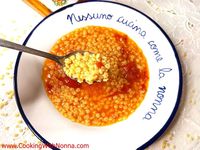 Stelline Pastina in Tomato Broth