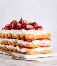 Our No-Bake Strawberries-and-Cream Stack Cake Is the Make-Ahead Dessert That Always Delights