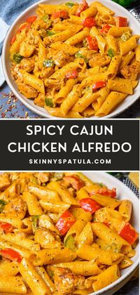 Spicy Cajun Chicken Alfredo – Skinny Spatula