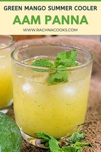 This aam panna is a foolproof recipe of Indian summer cooler. This tangy, sweet and fresh aam panna is so good for health as it cools the body and is also super tasty. The recipe is easy to make. You can make more concentrate and store so that you can make the drink whenever you like. #rachnacooks #aampanna #Indiansummercooler #drink