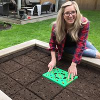 PRICES MAY VARY. HELPING YOU GARDEN BETTER: Get ready for a huge harvest from your vegetable garden! Inspired by the Square Foot Gardening method, our seed-spacing template is fun for all ages and experience levels. SPACE SEEDS PERFECTLY: Plant your garden with ease, and watch the sprouts emerge straight and tidy with no space wasted. Maximized space also means less room for weeds to grow. SPOT WEEDS EASILY: After it organizes your plants like a dream, Seeding Square is a time-saver for weeding