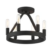 Designers Fountain D254C-SF-BK Carousel 6 Light 12" Wide | Build.com