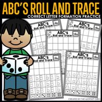 ABC Roll and Trace!Roll and Trace the Alphabet! This is a fun and effective way to work on proper letter formation. Roll a die and trace the letter in that column. The last two boxes allow students to write the letter independently.You can also print and place them in sheet protectors. Then add a dry erase marker for endless practice!This product is part of the complete Alphabet Curriculum, which takes students from letters, to sounds to CVC words! Read more about this comprehensive curriculum o