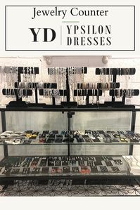 Did you know that we have an area dedicated to styling your dress?! We have earrings, bracelets, beaded belts, necklaces, and hair clips to tie your dress together perfectly! Come check out our full selection!