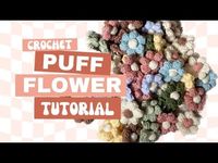 Crochet Puff Flower Tutorial