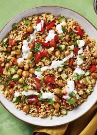 Easy vegetarian bowl recipe with cramy feta dressing | More recipes on www.HelloFresh.com