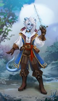 ArtStation - Zaffre, tiefling swashbackler, Lana Monad