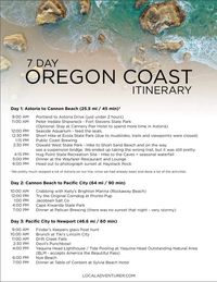 Oregon Coast Itinerary { click through to download the full printable pdf } // localadventurer.com