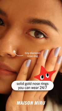 Premium quality solid gold nose rings for nostril and septum piercings. Designed for 24/7 wear.