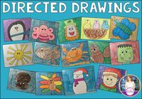 Directed Drawings for each month...parents would love this project!