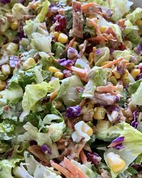 Micro Chop Salad with Sun Goddess Dressing