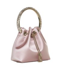 Tote from Jimmy Choo Composition: ->satin, 50% Stones & Gems->crystal, 30% Metals & Alloys->brass, 20% | Jimmy Choo Women's Tote in Rose | SS24