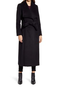 Cole Haan Signature Slick Wool Blend Wrap Coat | Nordstromrack