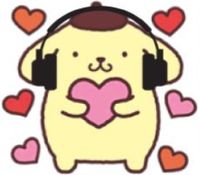 Cute, Sanrio, Pompomurin Listening To Music, Spotify, Playlist, Covers, Pompompurin Background, Heart, Pompompurin Profile Pictures