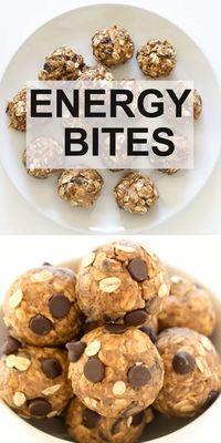 No Bake 5 Ingredient Peanut Butter Energy Bites. Loaded with old fashioned oats, peanut butter and flax seeds. A healthy protein packed breakfast or snack!