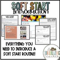 Implementing soft starts in your classroom is a great way to foster a positive and engaging classroom environment right as students walk through the doors. Essentially, a soft start is a time in the mornings when students can get settled, catch up with friends, play, and get organized - whatever they need that morning! It's a simple yet powerful strategy that allows students to ease into the school day, promoting a calm and focused learning environment. This Soft Starts resource provides you wit