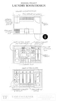 FLOOR PLAN DESIGN OPTIONS FOR A SMALL, PASS-THROUGH LAUNDRY / MUDROOM COMBINATION — Tami Faulkner Design | Custom Floor Plans, Spatial and Interior Design Services in person and online