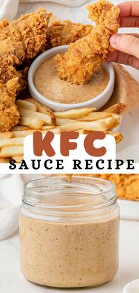 KFC sauce is tangy, creamy, and is packed full of flavor. It is super easy to make and pairs perfectly with crispy chicken tenders, popcorn chicken, and more!There is no need to drive to one of your closest KFC locations; you can make your favorite KFC sauce at home! This sauce is incredibly simple to make, and you only need a few different main ingredients that you probably already have in your kitchen.