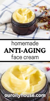 Anti-aging face cream helps reduce signs of aging, wrinkles, fine lines, and age spots. With only 4-ingredients, this homemade face cream is a painless, straightforward recipe to whip up. And it’s budget-friendly.