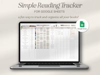 Reading Tracker for Google Sheets by Hello Lovely Planners 💌 Join my monthly email newsletter for exclusive discounts and new product alerts → https://bit.ly/HelloLovelyNewsletter This is a simple-to-use Reading Tracker Spreadsheet for any bookworm that wants to keep track of the books they've read, when they read them, the ratings they've given and much more! Keep track in real time by inputting the current page you're on and see your progress 📚 💚 Get all the Google Sheets in the shop for a