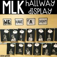 This Martin Luther King, Jr. student activity acts as a hallway display or a bulletin board display and will encourage students to think about problems and solutions in today's world and apply their thinking to be like MLK, as they brainstorm solutions and their dreams for our world!