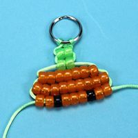 Jack-O-Lantern Bead Pet - Craft Project Ideas