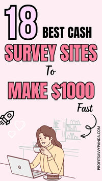 With these surveys, you can make money fast without waiting for weeks or months to receive your earnings. I love #1! Get paid today and start earning now. Save this to your surveys for money board. #surveys #makemoneyonline #makemoney #onlinejobs