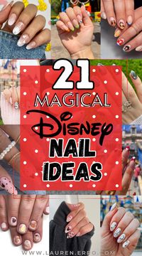 21 Magical Disney Nail Ideas | This post has 21 Magical Disney Nail Ideas. Whether you’re going to a Disney park, Disneyland, or Disney World on a Disney cruise, or you just want some Disney in your life, these nail ideas and nail inspiration are amazing and magical!