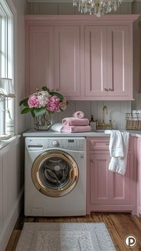 #pinkcore #pinkaesthetictheme #pink #laundryroomdesign #interiordesignideas