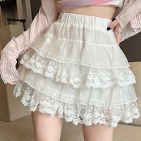 Dainty Windblown Petals Cottagecore Princesscore Fairycore Coquette Kawaii Skirt – Starlight Fair