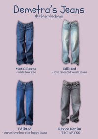 The jeans that we all love! Demetra's jean collection is a dream. #demetra #demetrajeans #demetraclothes #aesthetic #lowwaistedjeans #jeans #ad