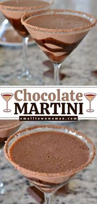 An easy Christmas cocktail with only 6 ingredients! This dessert martini is just what you need on your holiday drink ideas. Sweet and decadent, this simple chocolate martini is the perfect way to indulge this season!