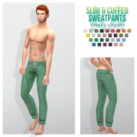 Simsational Designs: Comfy and Practical - Slim Cuffed and Yoga Sweatpants