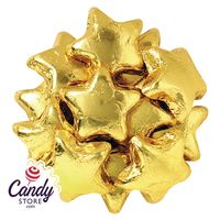 Add a touch of elegance to your holiday celebrations with gold chocolate stars. These beautiful foil-wrapped chocolates make a festive addition to candy jars, gift bags, or self-serve bins and are perfect for holiday candy buffets. 10lb bulk pack of foil-wrapped gold chocolate stars Ideal for holiday candy buffets, gift bags, and candy jars Versatile addition to Christmas or New Year's celebrations Perfect for DIY giftware, balloon weights, or party favors Delicious milk chocolate with festive g