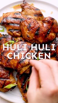 This juicy, Hawaiian-inspired Huli Huli Chicken recipe needs to make an appearance at your next cookout! A sweet and tangy marinade packed with pineapple juice, soy sauce, ginger, garlic, brown sugar, and a few other ingredients infuses so much flavor into these chicken thighs. Just throw them on the grill for a few minutes and you’ll have tasty Huli chicken ready to go!😍🍍  #easyrecipe #easymeals #foodblogger #foodstagram #blogger #dinnerblogger #familymeals #food #blogger #stlouisblogger #hulihuli #hawaiianchicken #hulichicken #cookout