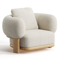 The stylish upholstered armchair by Woodluxury is the embodiment of coziness and elegance in your interior. This armchair is specially created for those who appreciate comfort, natural materials and original design. Made of natural wood, this armchair has low wooden legs that add lightness and stability. The rounded back gives you a comfortable and cozy place to rest and relax. The chair is covered with high-quality fabric, which not only looks stylish but is also very durable. You can choose th