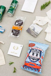 What To Include in Wedding Welcome Bags. How to create the ideal mix of goodies for all your wedding guests.  Wedding Gift . Bridesmaids Gift . Groomsman Gift . Wedding Party Gift . Image by Lissa Ryan Photography