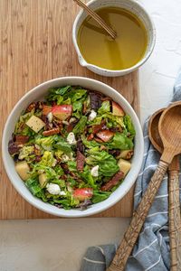 Our most popular salad recipe! This fall-inspired Autumn Salad with Apple Cider Vinaigrette is our go-to for holidays or weeknight meals.