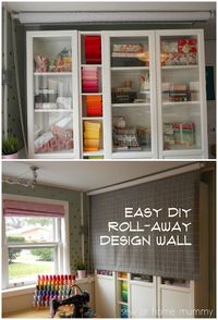 Sew at Home Mummy: Easy, Inexpensive DIY Roll-Away Quilting Design Wall!