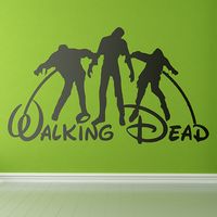 Vinilo decorativo de Walking dead Disney. Las letras de la serie walking Dead están escritas con la tipografía Disney  #vinilosdecorativos #homdeco #series #disney #thewalkingdead