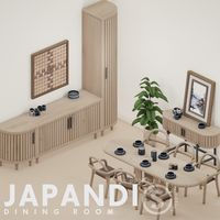 Japandi | DINING ROOM CC PACK | S-imagination