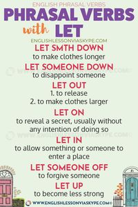 13 Phrasal Verbs with LET • Learn English with Harry 👴